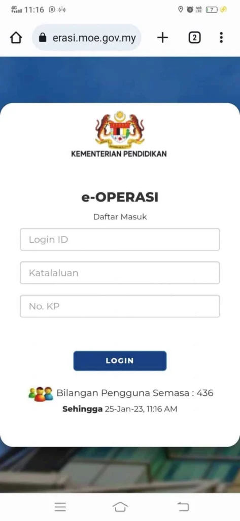 Memulakan Penggunaan eOperasi